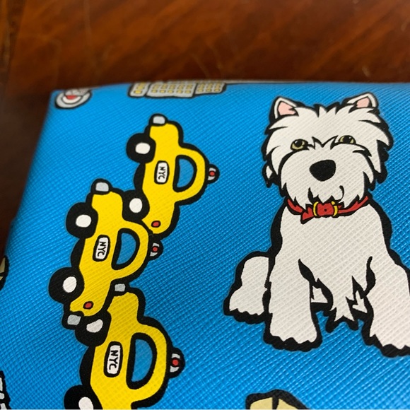 NWOT Marc Tetro Westie New York Makeup Pencil Case - Picture 2 of 7